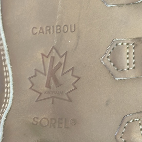 SOREL Men’s Caribou Fleece-trimmed Nubuck and Rubber Snow Boots 11 - Picture 9 of 15